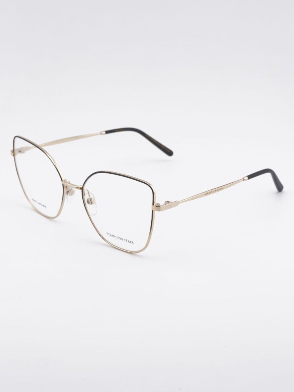 Marc Jacobs MARC 704 02M2 00 Eyeglasses Black Gold 56mm Cat Eye Frame